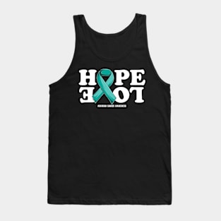 Ovarian Cancer Support | Teal Ribbon Squad Support Ovarian Cancer awareness Tank Top